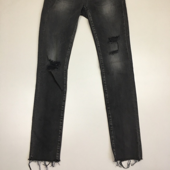 AG ADRIANO GOLDSCHMIED The Legging Ankle Super Skinny Raw Hem Distressed Jeans - Picture 9 of 13